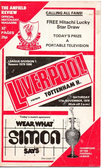 Match programme